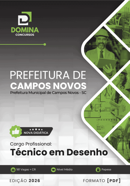 Apostila Técnico em Desenho Campos Novos SC 2026