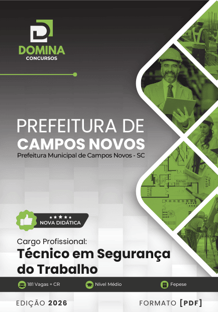 Apostila Técnico em Segurança do Trabalho Campos Novos SC 2026