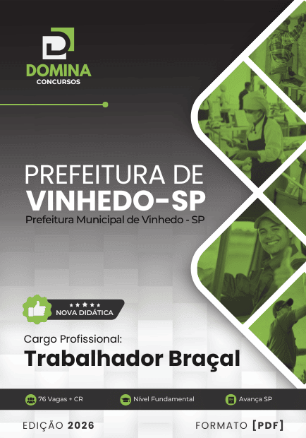 Apostila Trabalhador Braçal Vinhedo SP 2026