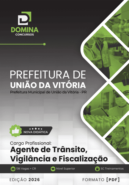 Apostila Agente de Trânsito e Fiscalização União da Vitória PR 2026