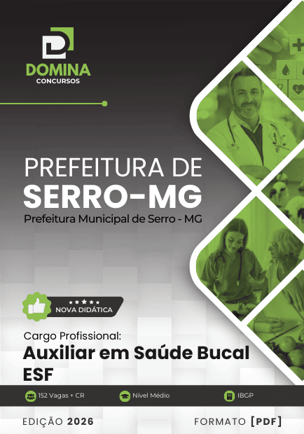 Apostila Auxiliar em Saúde Bucal Serro MG 2026