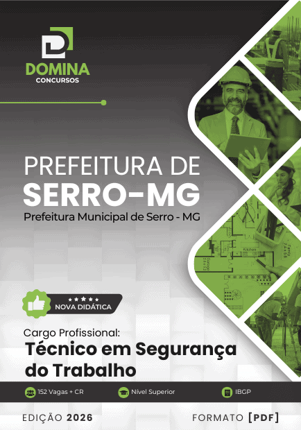 Apostila Técnico em Segurança do Trabalho Serro MG 2026