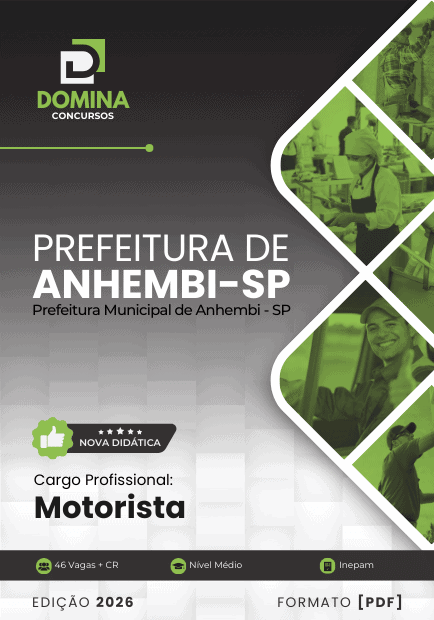 Apostila Motorista Anhembi SP 2026