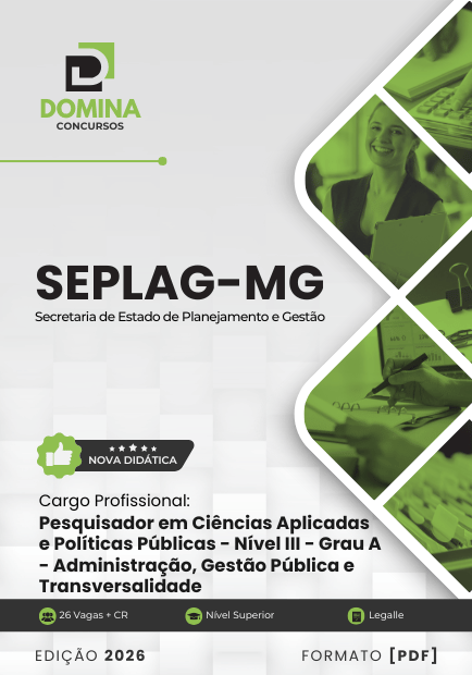 Apostila Pesquisador III Administração Seplag MG 2026