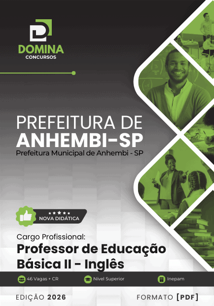 Apostila Professor de Inglês Anhembi SP 2026