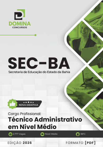 Apostila Técnico Administrativo Nível Médio SEC BA 2026 - Domina Concursos