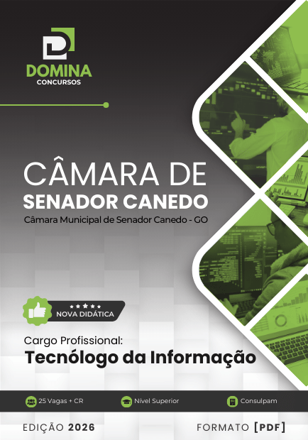 Apostila Tecnólogo da Informação Câmara Senador Canedo GO 2026
