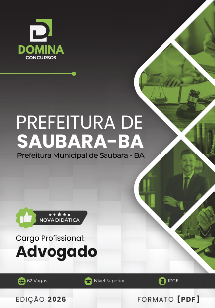 Apostila Advogado Saubara BA 2026