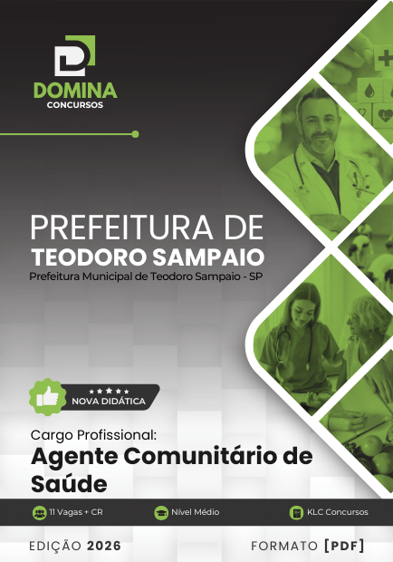 Apostila Agente Comunitário de Saúde Teodoro Sampaio SP 2026