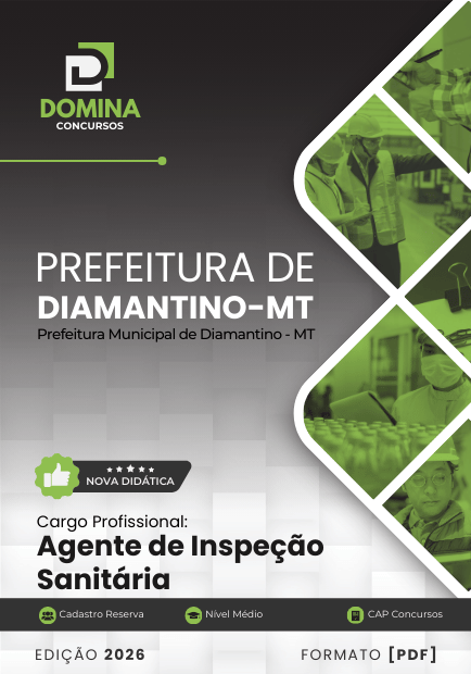Apostila Agente de Inspeção Sanitária Diamantino MT 2026