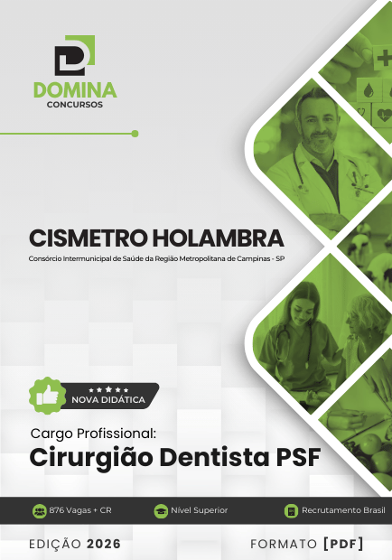 Apostila Cirurgião Dentista PSF CISMETRO Holambra SP 2026