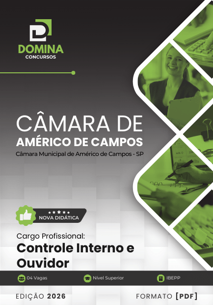 Apostila Controle Interno Câmara Américo de Campos SP 2026