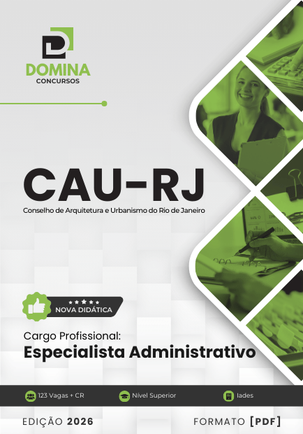 Apostila Especialista Administrativo CAU RJ 2026