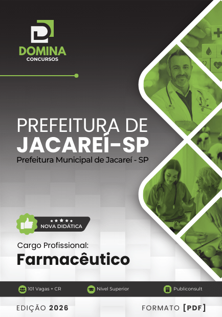 Apostila Farmacêutico Jacareí SP 2026
