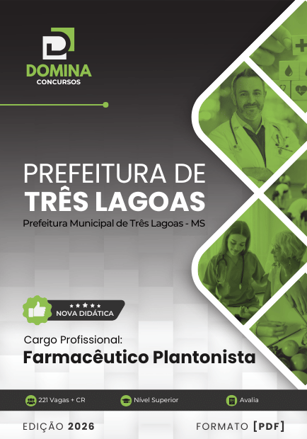 Apostila Farmacêutico Plantonista Três Lagoas MS 2026