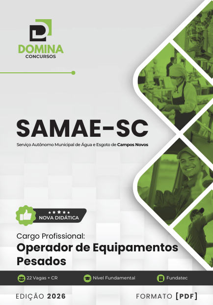 Apostila Operador de Equipamentos Pesados SAMAE Campos Novos SC 2026