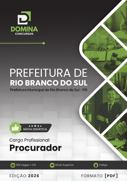Apostila Procurador Rio Branco do Sul PR 2026