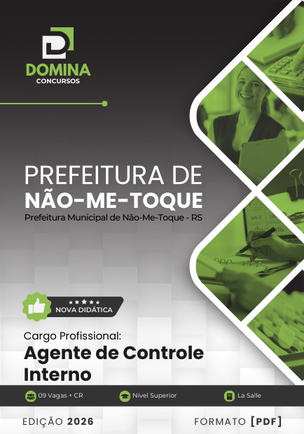 Apostila Agente de Controle Interno Não Me Toque RS 2026