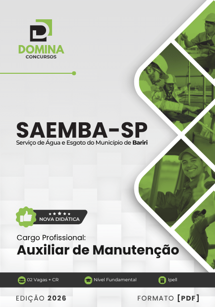 Apostila Auxiliar de Manutenção SAEMBA SP 2026