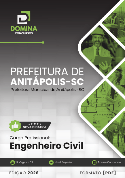 Apostila Engenheiro Civil Anitápolis SC 2026