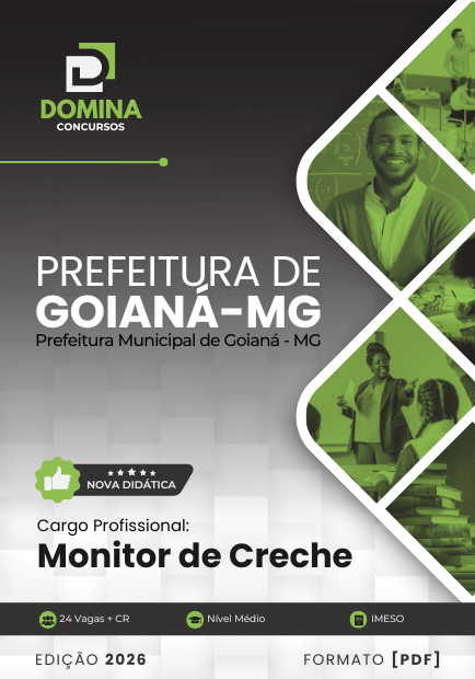 Apostila Monitor de Creche Goianá MG 2026