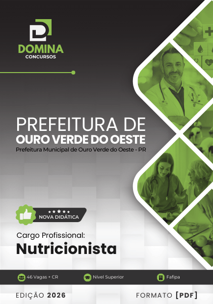 Apostila Nutricionista Ouro Verde do Oeste PR 2026
