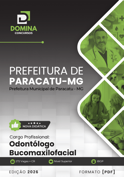 Apostila Odontólogo Bucomaxilofacial Paracatu MG 2026
