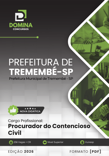 Apostila Procurador do Contencioso Civil Tremembé SP 2026