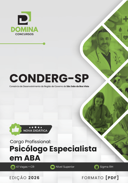 Apostila Psicólogo ABA CONDERG SP 2026