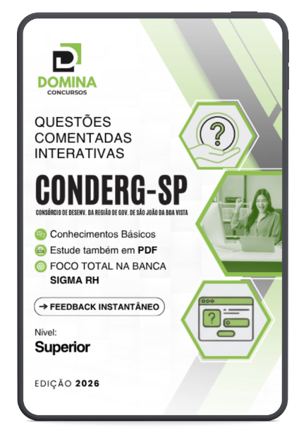 750 Questões Comentadas CONDERG SP 2026 Nível Superior Sigma RH