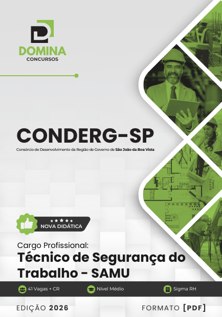 Apostila Técnico de Segurança do Trabalho CONDERG SP 2026