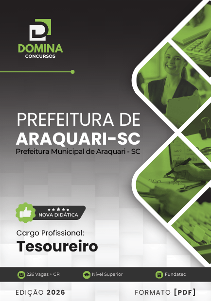 Apostila Tesoureiro Araquari SC 2026