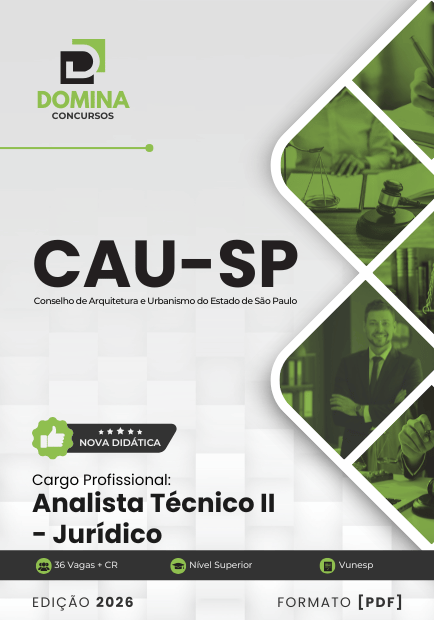 Apostila Analista Técnico Jurídico CAU SP 2026