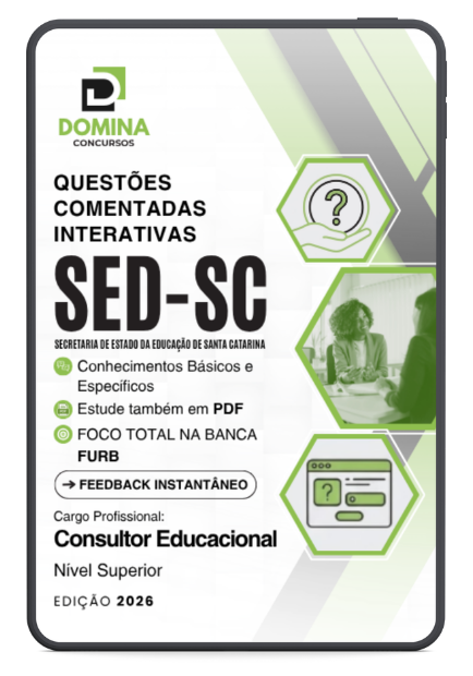 1000 Questões Comentadas Consultor Educacional SED SC