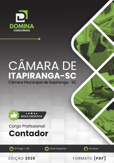 Apostila Contador Câmara Itapiranga SC 2026