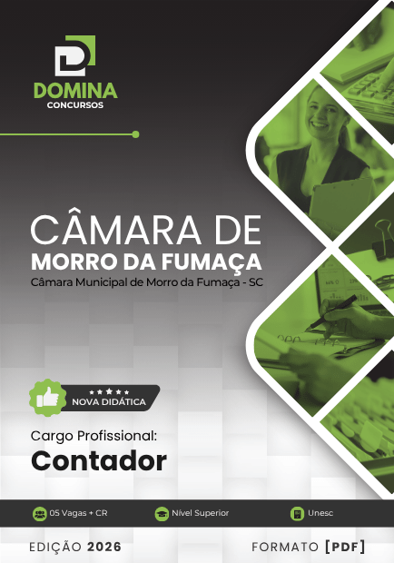 Apostila Contador Câmara Morro da Fumaça SC 2026