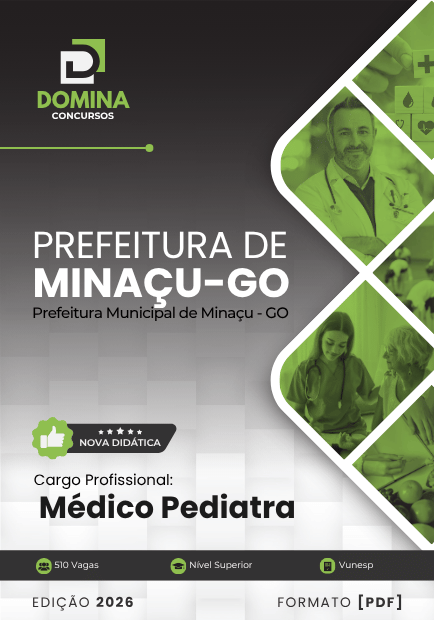 Apostila Médico Pediatra Minaçu GO 2026