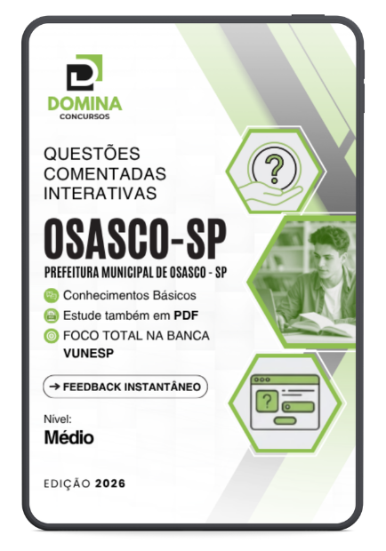 400 Questões Comentadas Osasco SP 2026 Nível Médio Fundação VUNESP