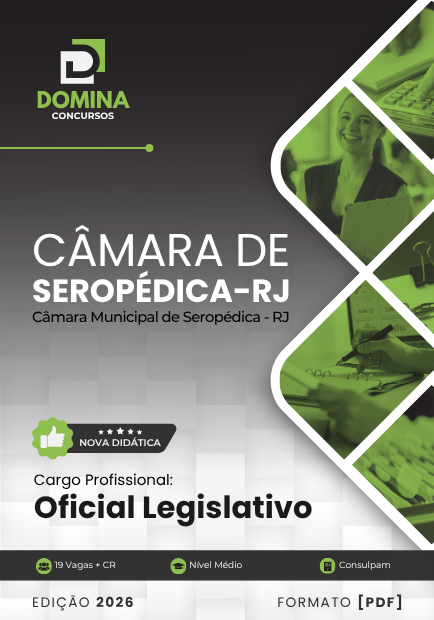 Apostila Oficial Legislativo Câmara Seropédica RJ 2026