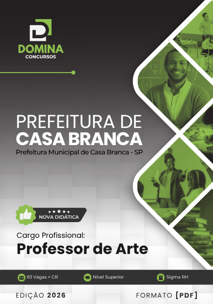 Apostila Professor de Artes Casa Branca SP 2026