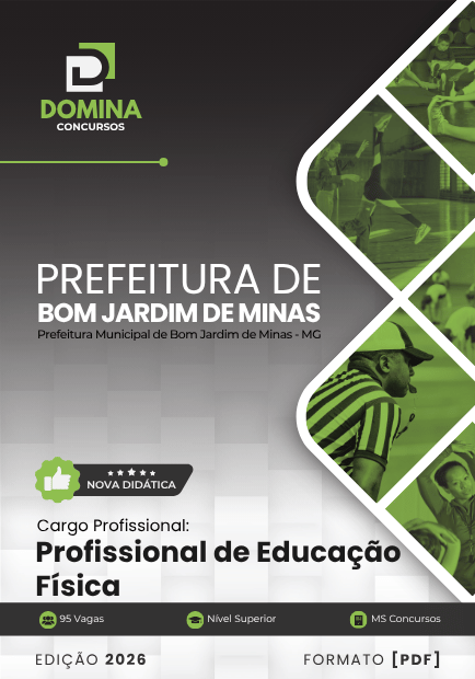 Apostila Profissional de Educação Física Bom Jardim de Minas MG 2026