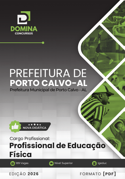 Apostila Profissional de Educação Física Porto Calvo AL 2026