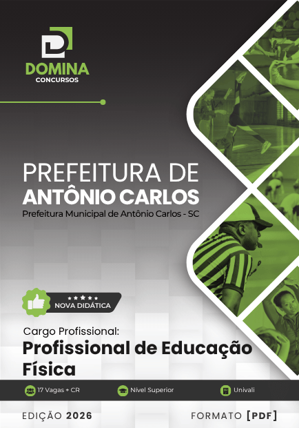 Apostila Profissional de Educação Física Antônio Carlos SC 2026