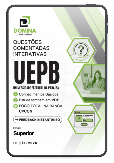 500 Questões Comentadas UEPB 2026 Nível Superior CPCon