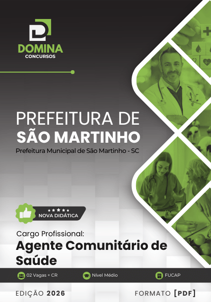 Apostila Agente Comunitário de Saúde São Martinho SC 2026