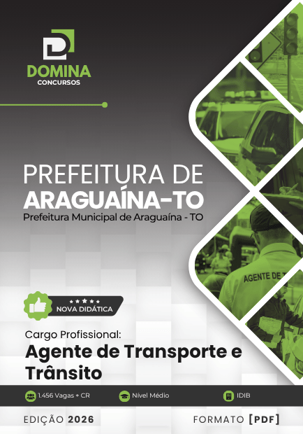 Apostila Agente de Transporte e Trânsito Araguaína TO 2026