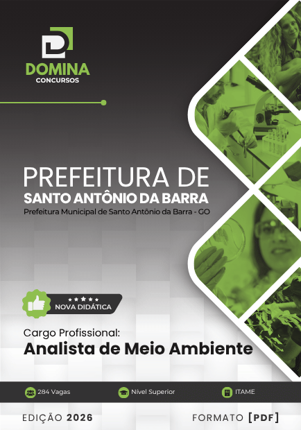 Apostila Analista de Meio Ambiente Santo Antônio da Barra GO 2026