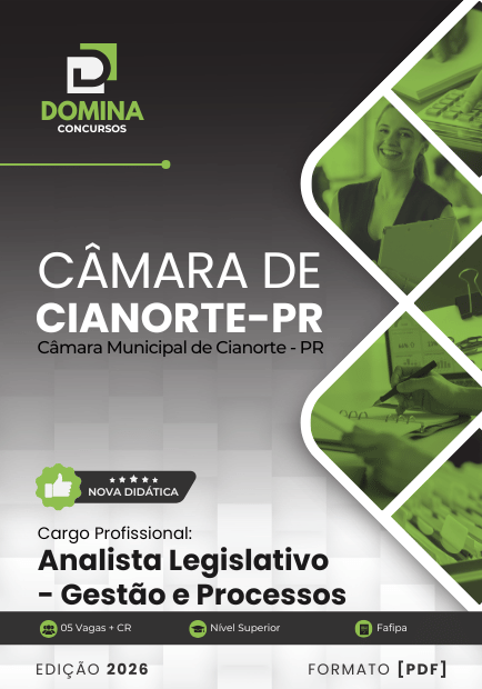 Apostila Analista Legislativo Gestão e Processos Câmara Cianorte PR 2026