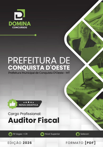 Apostila Auditor Fiscal Conquista D’Oeste MT 2026