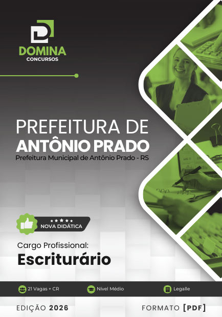 Apostila Escriturário Antônio Prado RS 2026